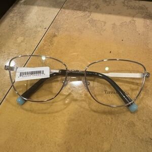 Tiffany & Co. Silver Glasses with Blue Accents